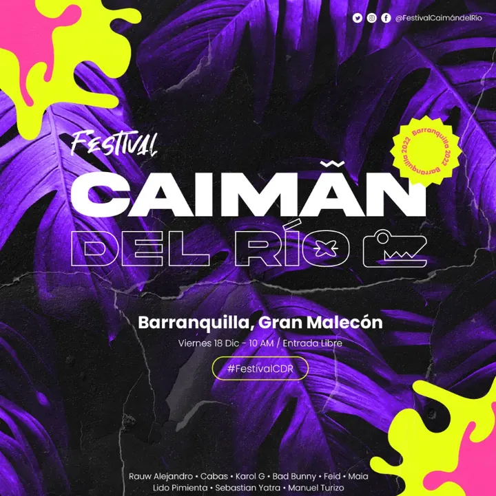 Afiche de festival de música