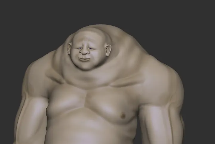 Personaje esculpido en 3D, etapa de modelado