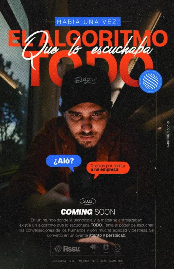 Afiche editorial con retrato
